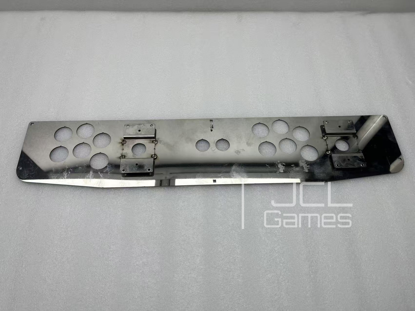 Back view and mounting holes for 1:1 reproduction arcade console panel