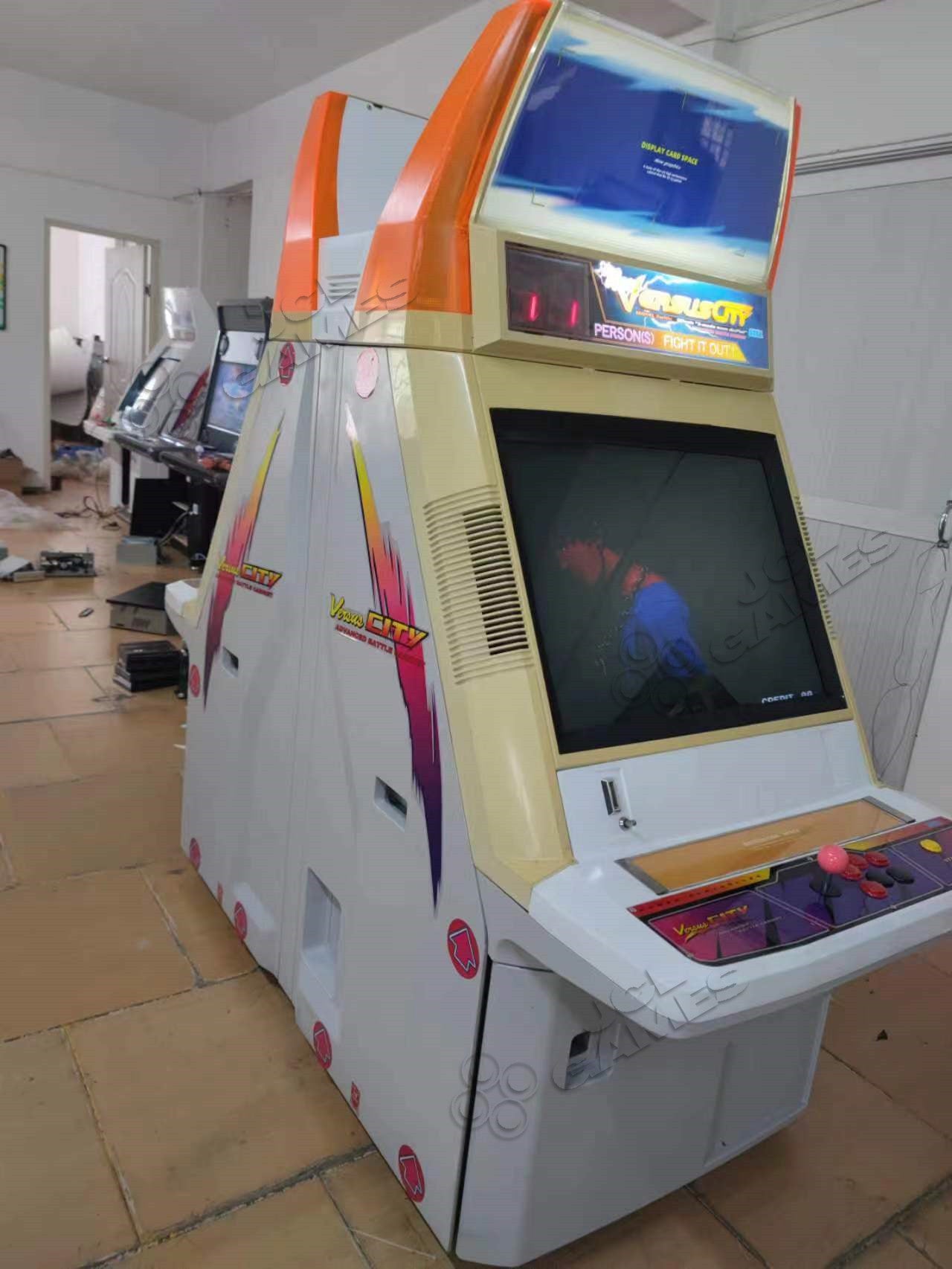 Half-Restoration Sega New Versus City Arcade Candy Cabs JCL games 