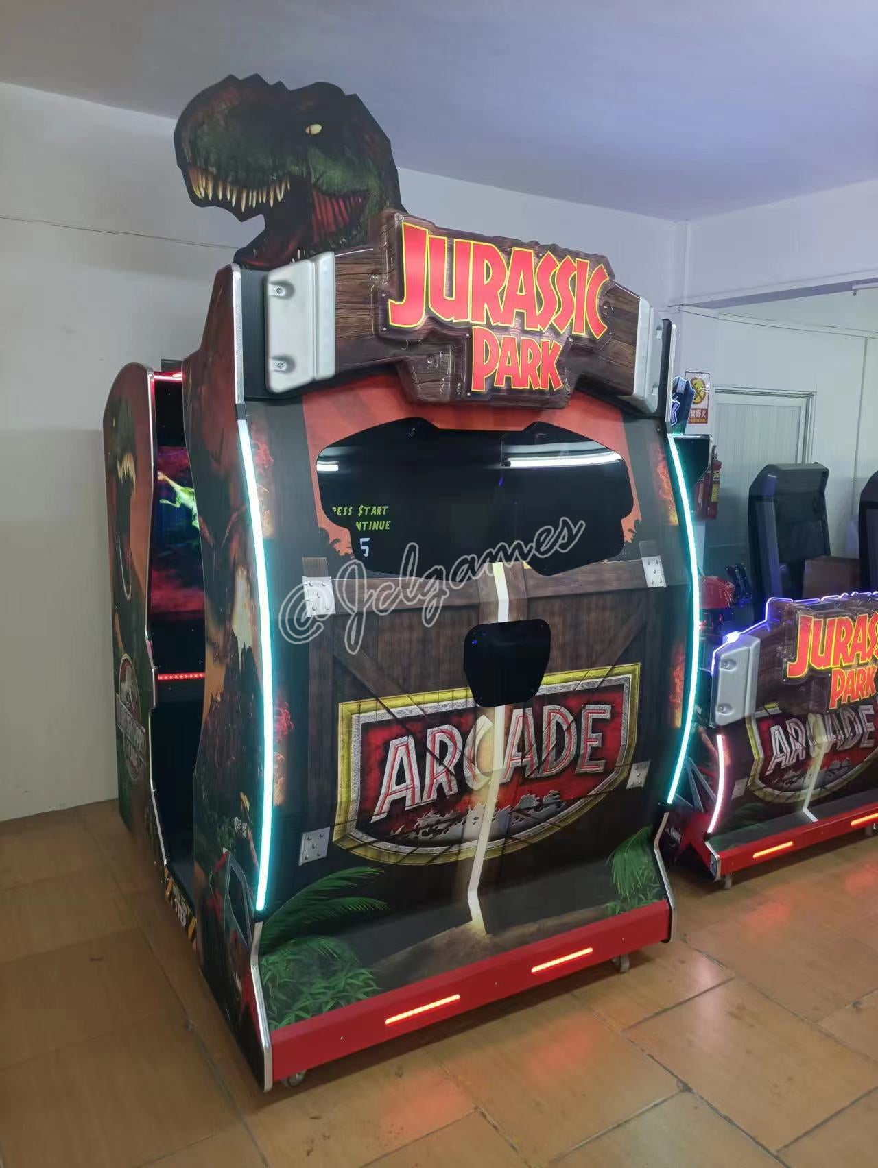 Buy Jurassic Park Gun Shooting Arcade Machine Motion Version With House Shell