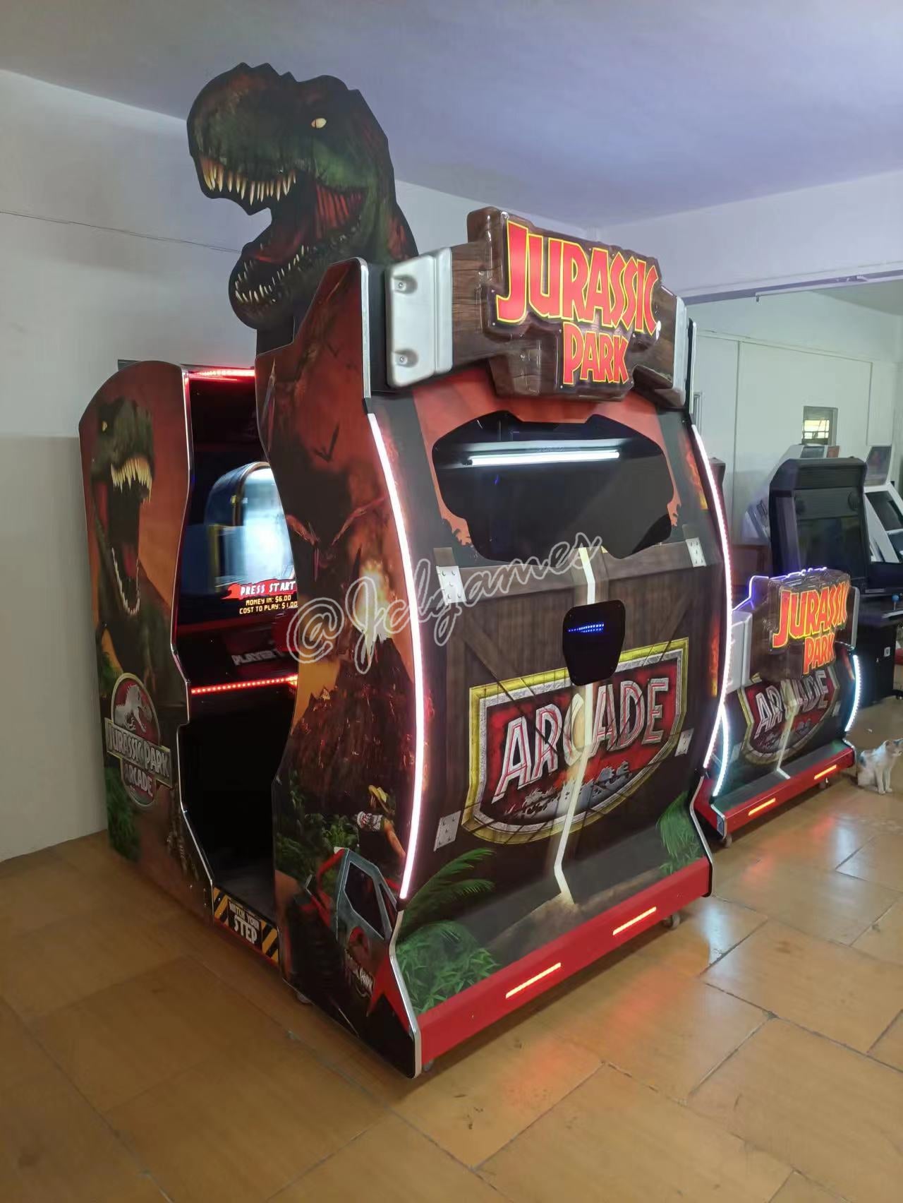 Buy Jurassic Park Gun Shooting Arcade Machine Motion Version With House Shell